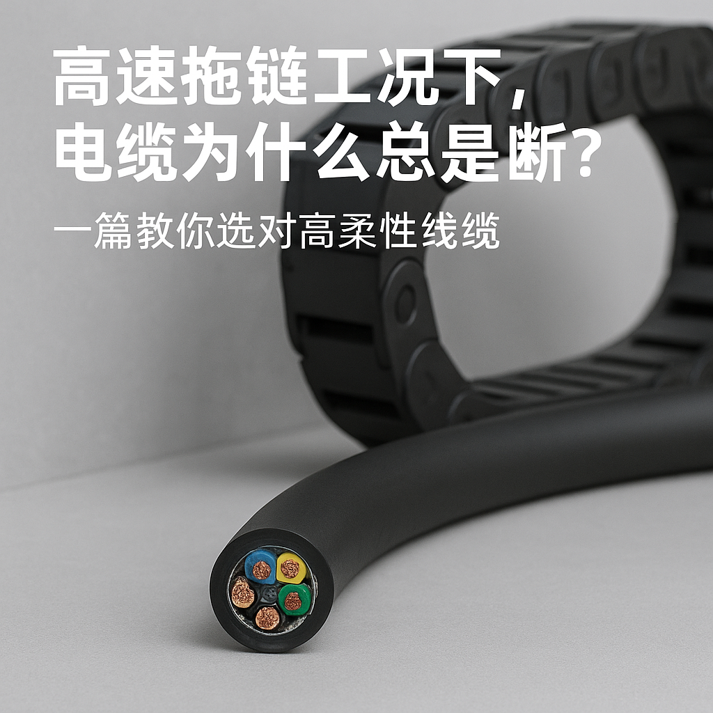 高速拖链工况下，电缆为什么总是断？一篇教你选对高柔性线缆