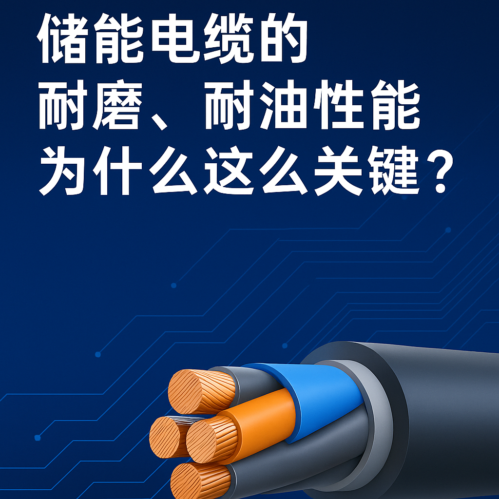 储能电缆的耐磨、耐油机能为什么这么关键？真实工况通知你答案