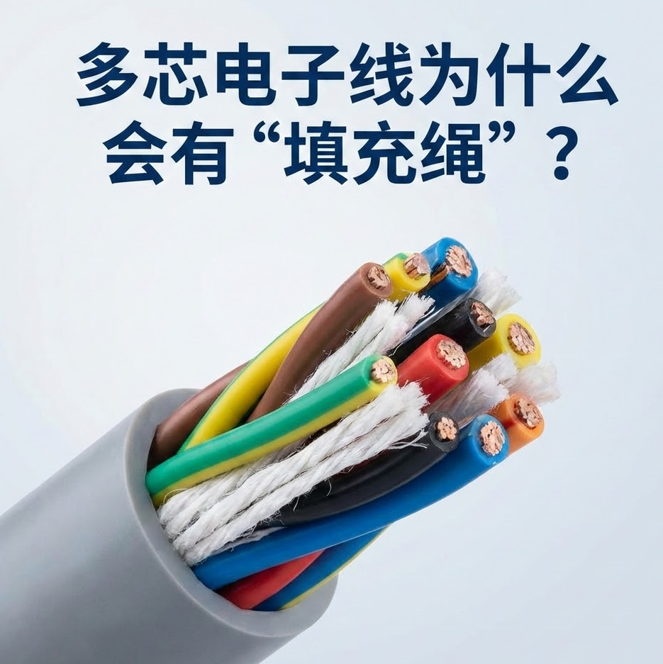 多芯电子线为什么会佑装填充绳”？
